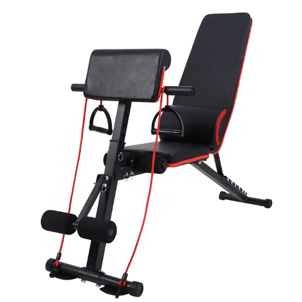 Roman Chair Weight Bench Incline Decline Foldable Full Body Workout Chair