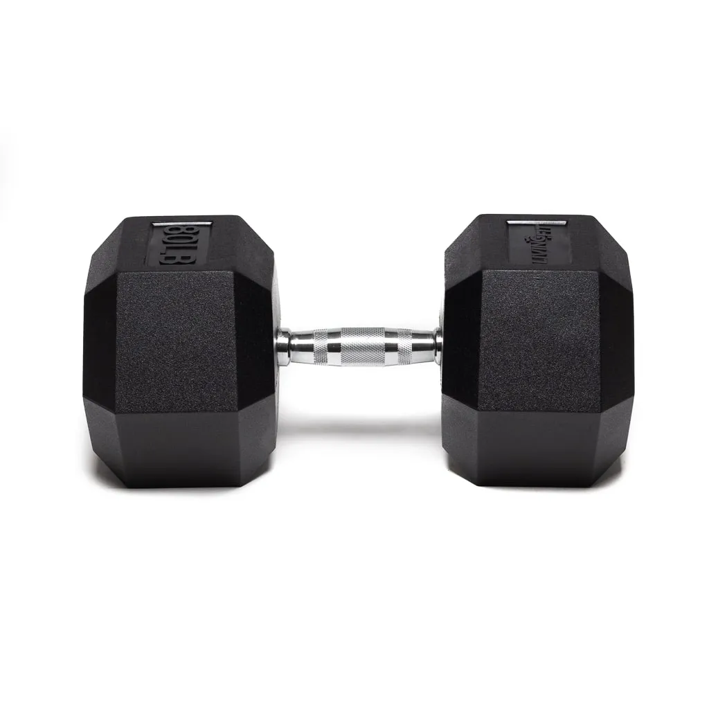 Rubber Hex Dumbbells