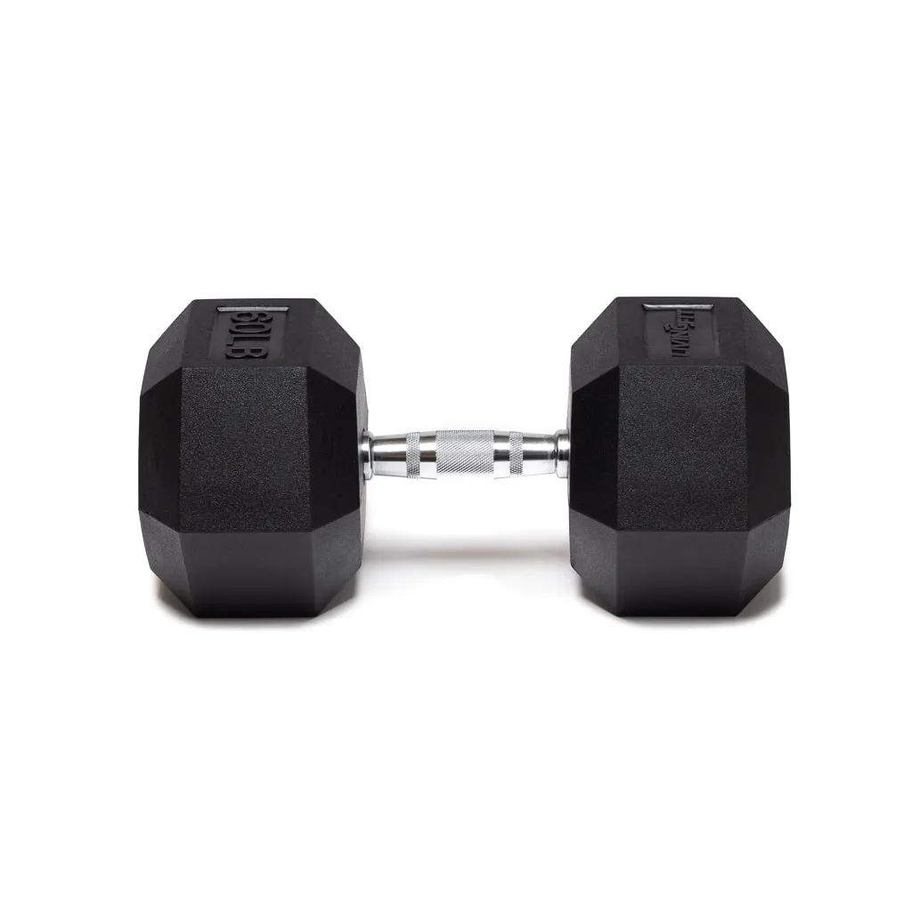 Rubber Hex Dumbbells