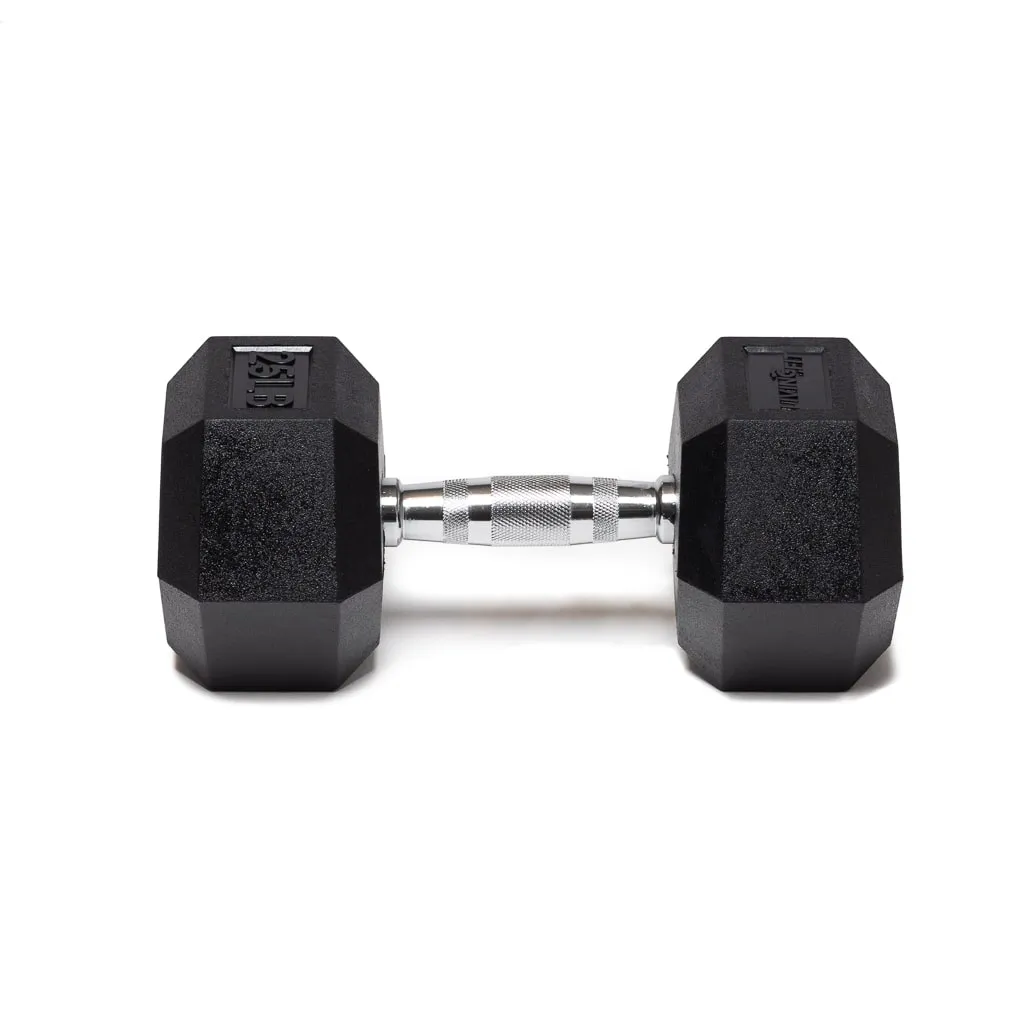 Rubber Hex Dumbbells