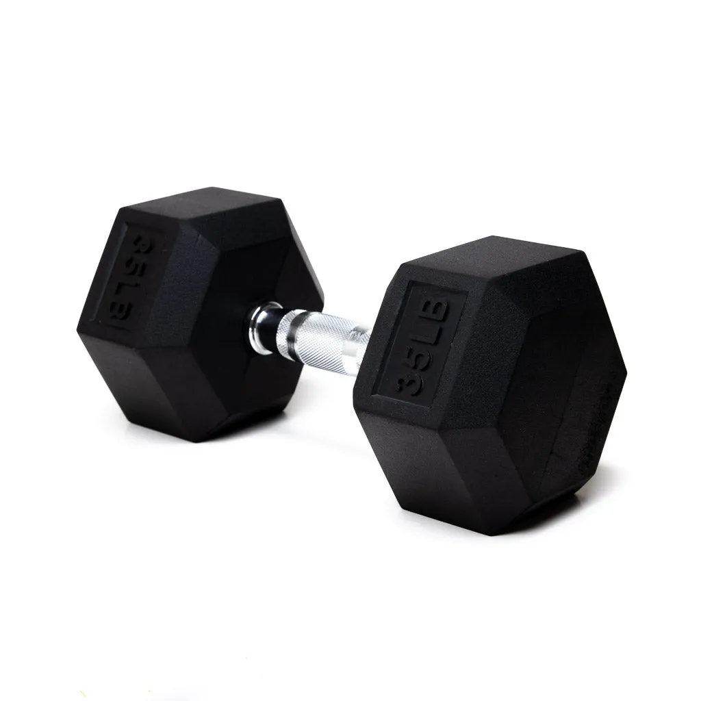 Rubber Hex Dumbbells