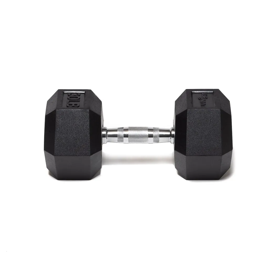 Rubber Hex Dumbbells