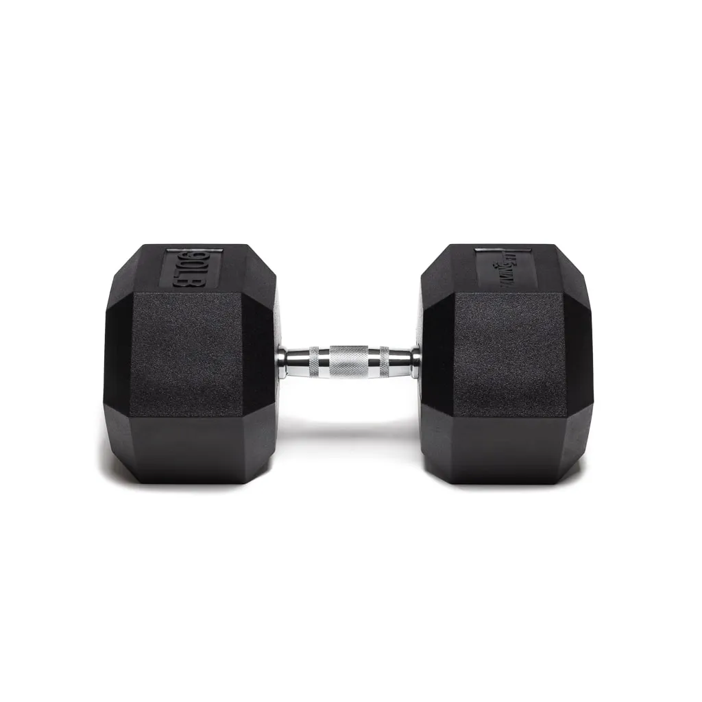 Rubber Hex Dumbbells