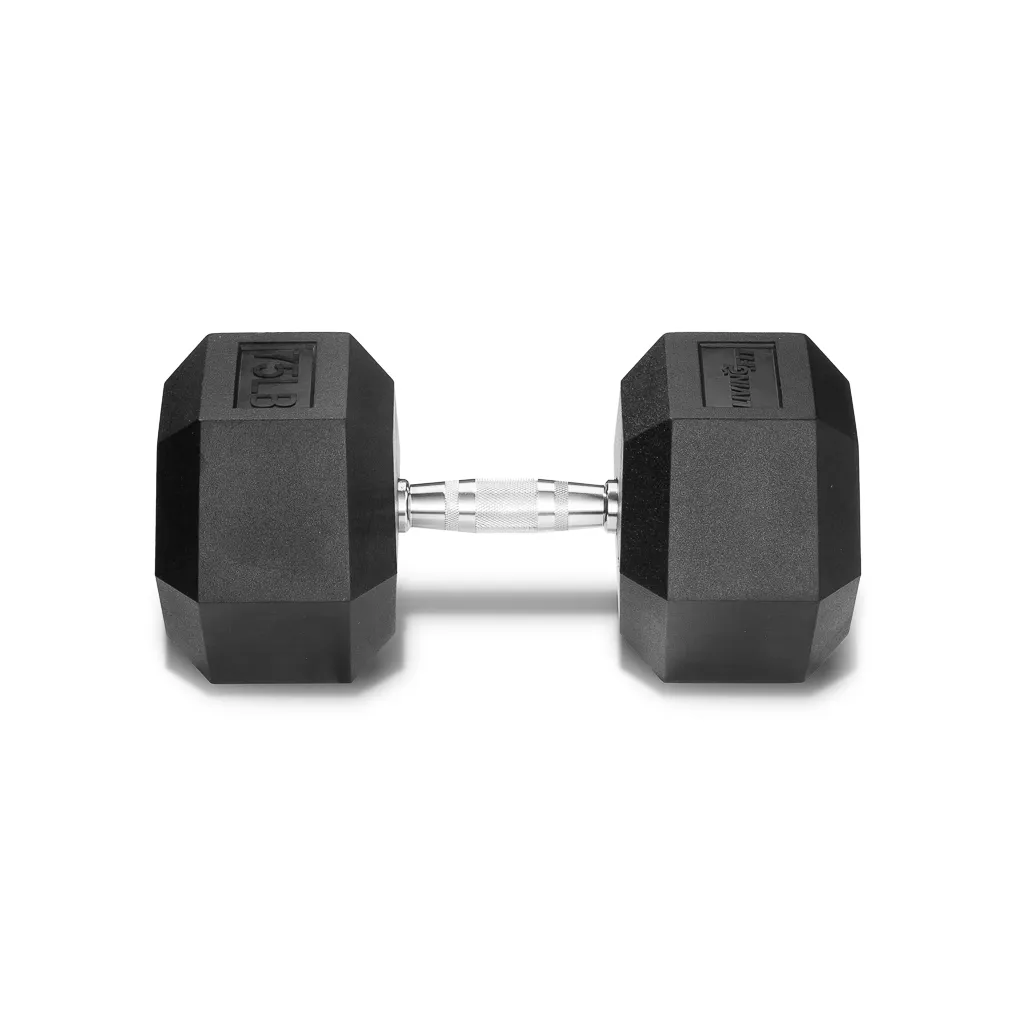 Rubber Hex Dumbbells