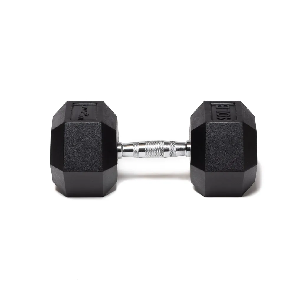 Rubber Hex Dumbbells