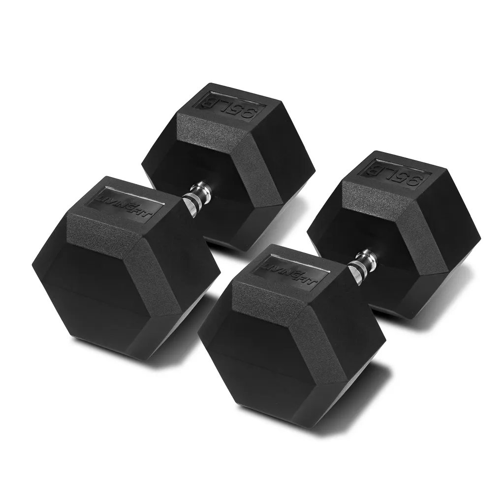 Rubber Hex Dumbbells