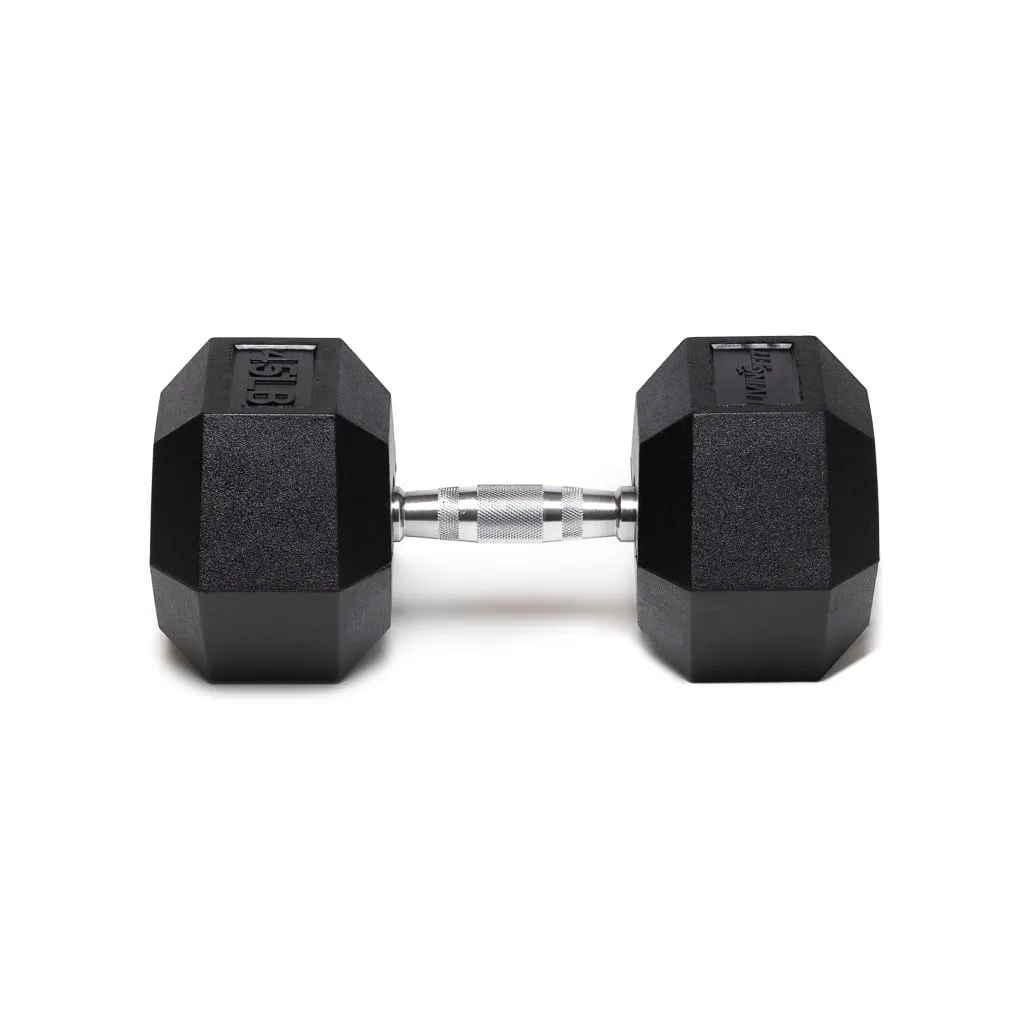 Rubber Hex Dumbbells