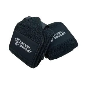 Steel Sweat Wrist Wraps - Black