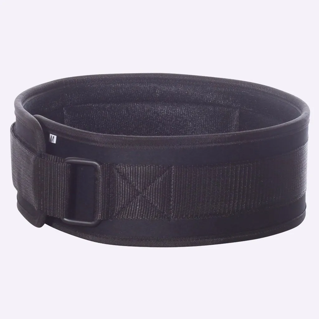 TWL - 4 inch Velcro Weight Lifting Belt - Black