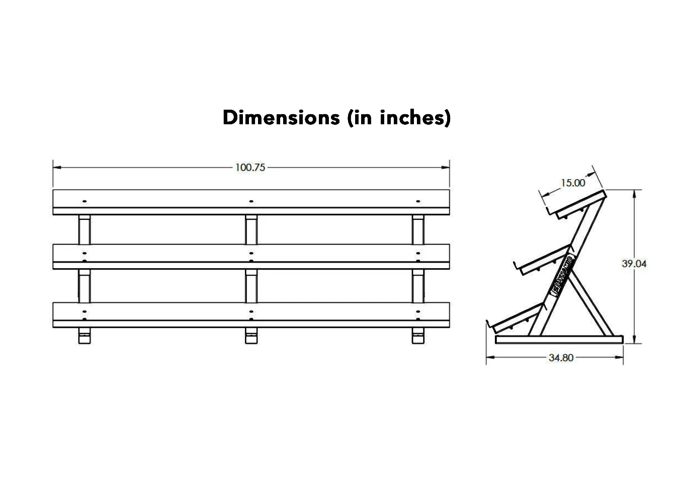 Ultra Pro 3-Tier Hex Dumbbell Rack