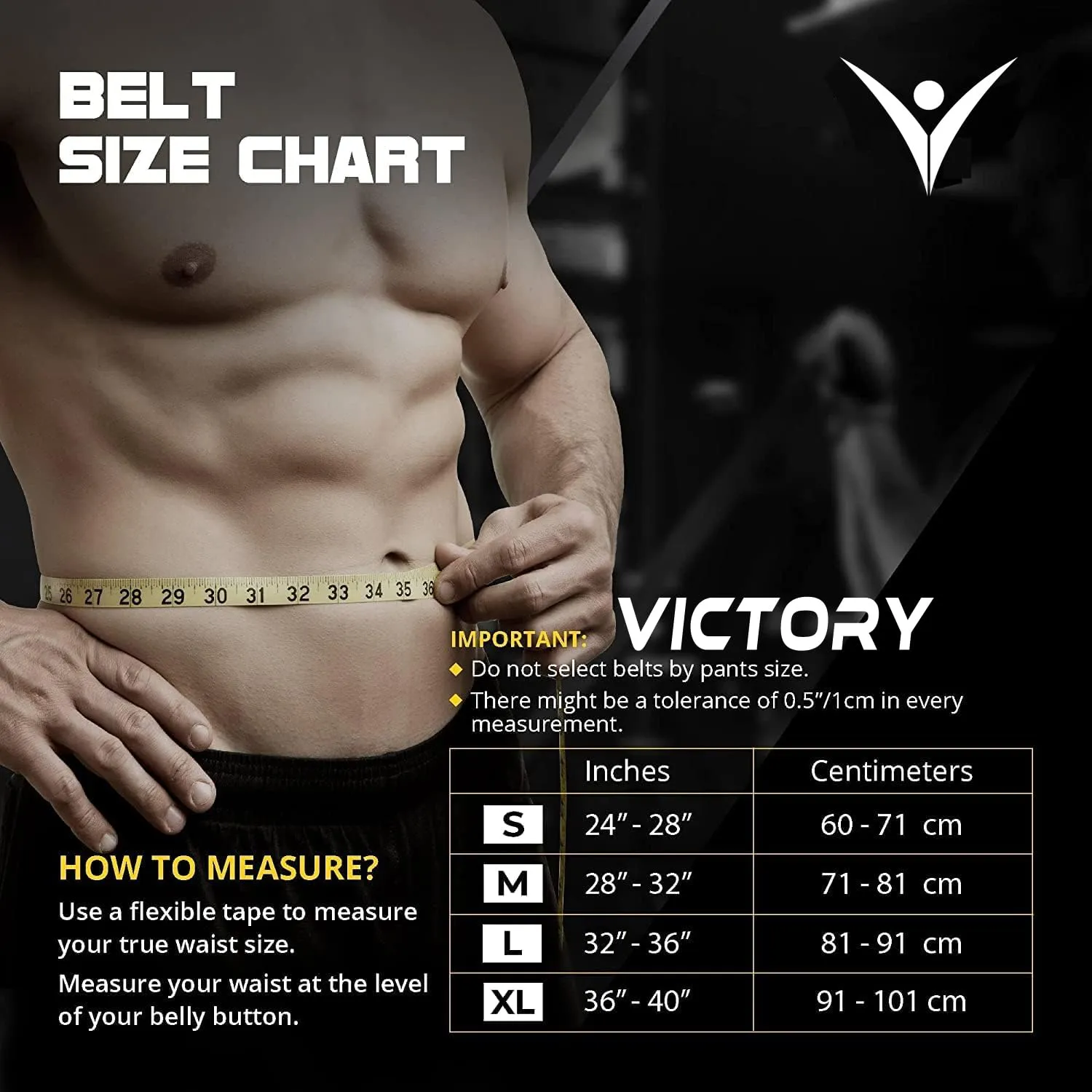 Victory Fitness Combo Inch Wide Weightlifting Gym Belt Back Support & Professional Boxing Hand Wrap & Hand Bandage - Imported 110 -inch (Black) #Men#Women