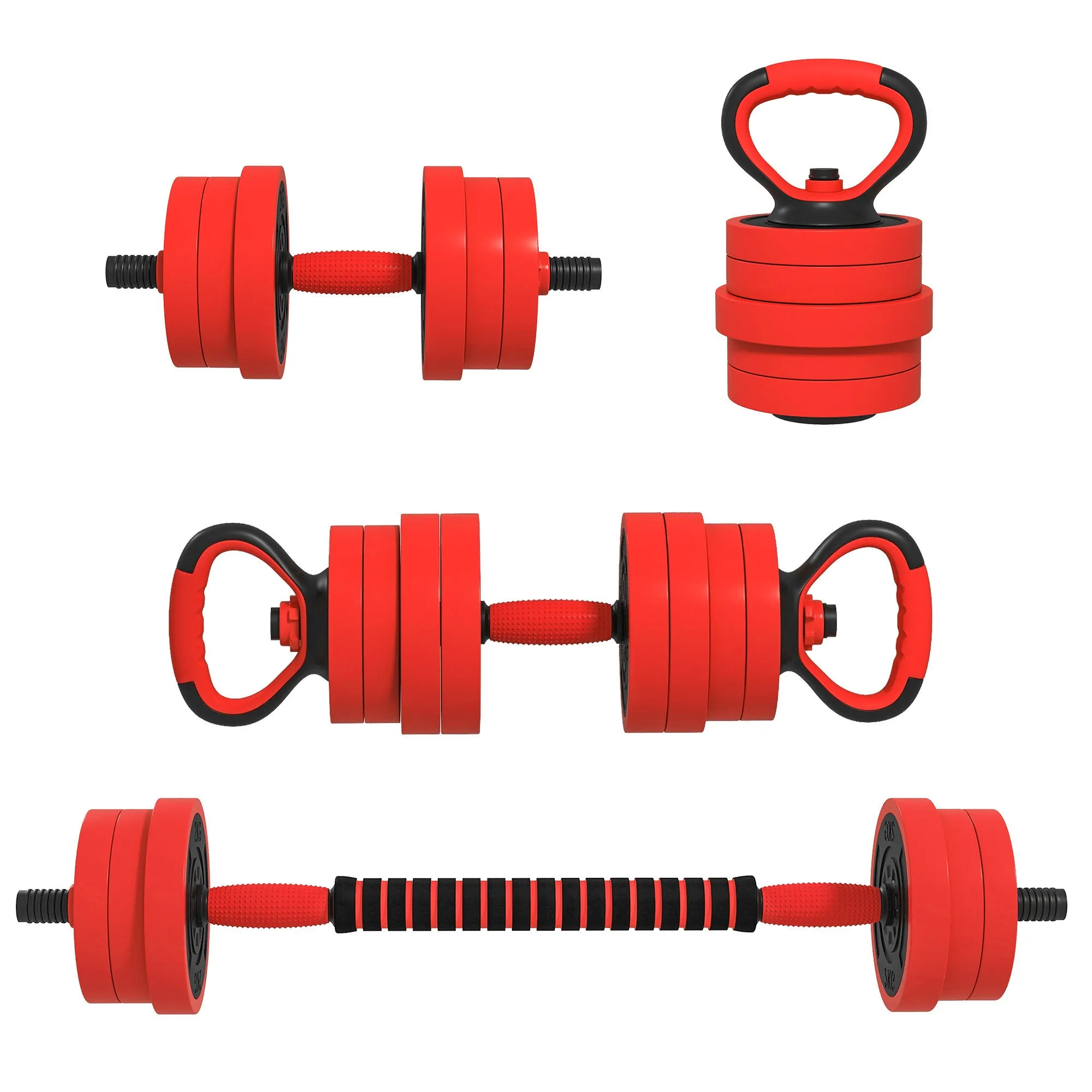 Weight Dumbbells Set, Barbell, Kettlebell, Push Up Stand, 20kg