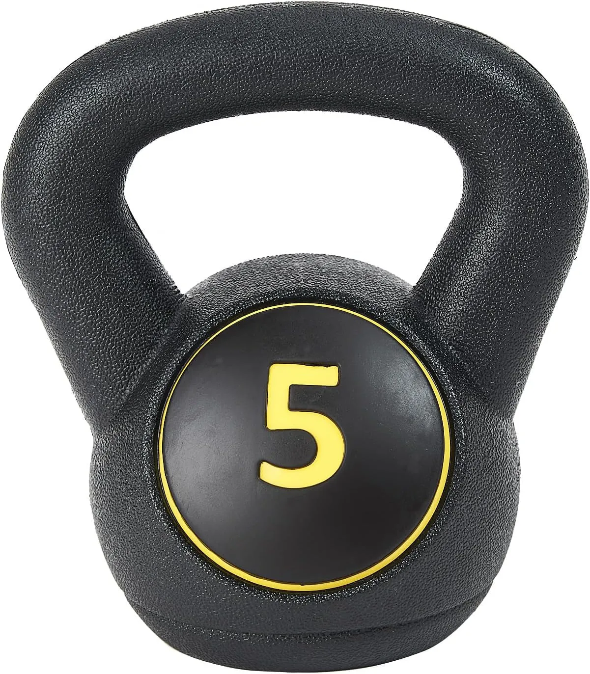 Wide Grip 3-Piece Kettlebell Exercise Fitness Weight Set, Include 5 Lbs, 10 Lbs, 15 Lbs and 20 Lbs, Set of 3 or Set of 4