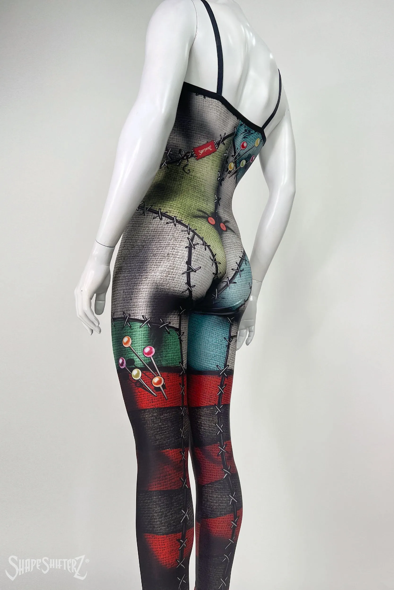 Woman's ShapeShifterZ® LOVE 'PATCHED  DOLL' Unitard  - sportswear/costume