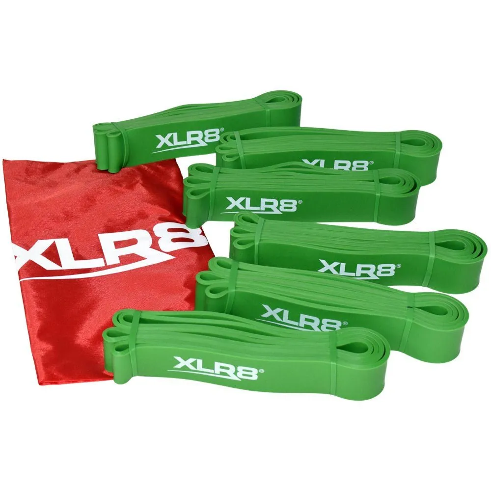 XLR8 Green Strength Band 6 Pack