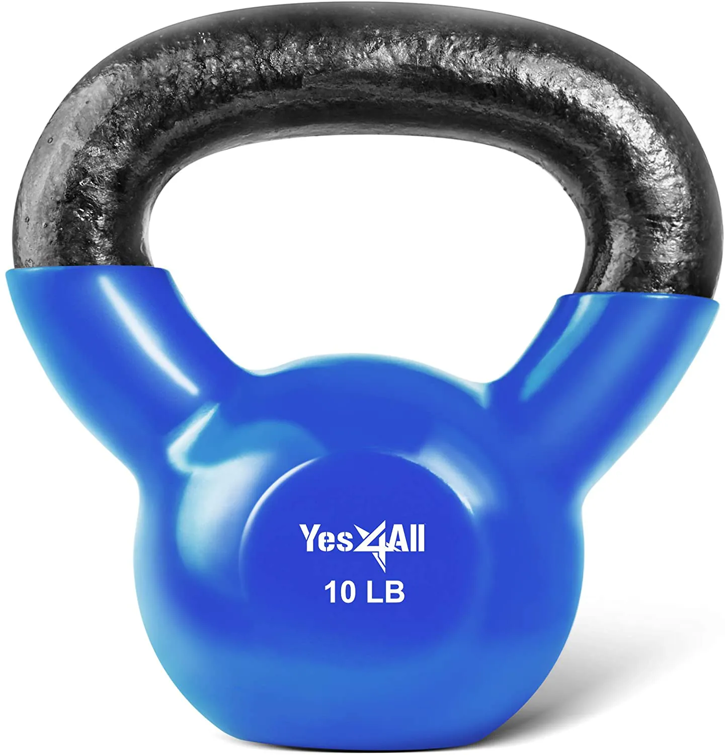 Yes4All Vinyl Coated Kettlebells – Weight Available: 5, 10, 15, 20, 25, 30, 35, 40, 45, 50 lbs